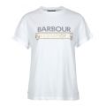 Womens White Sitka S/s T Shirt 88245 by Barbour International from Hurleys