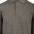Mens Khaki Chaser Textured L/s Polo Shirt 98368 by Ted Baker from Hurleys