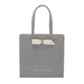 Womens Grey Almacon Bow Large Icon Bag 46129 by Ted Baker from Hurleys