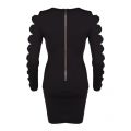Womens Black Jayney Bow Sleeve Bodycon Dress 30023 by Ted Baker from Hurleys