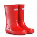 Kids Red First Classic Wellington Boots (4-8) 66419 by Hunter from Hurleys