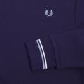 Mens Carbon Blue Tipped Crew Sweat Top 47676 by Fred Perry from Hurleys