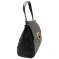Womens Black Gertie Leather Large Bag 49405 by Lulu Guinness from Hurleys