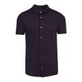 Mens Navy Slim Fit Jersey S/s Shirt 82072 by Emporio Armani from Hurleys