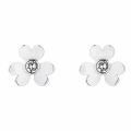 Womens Silver/Crystal Hansila Heart Blossom Studs 40621 by Ted Baker from Hurleys