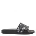 Mens Monochrome Logo Slides 73821 by Android Homme from Hurleys