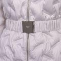 Womens Grey Quilted Long Coat 78271 by Emporio Armani from Hurleys