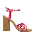 Womens Pink Kasiras Metropolis Heeled Sandals