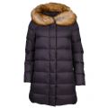 Womens Grey Fur Hood Down Jacket 70259 by Armani Jeans from Hurleys