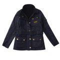 Girls Black International Quilted Jacket 12618 by Barbour from Hurleys