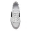 Mens White/Black Courtline Trainers 45779 by Lacoste from Hurleys