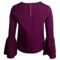 Womens Maroon Lolar Bell Sleeve Top 14033 by Ted Baker from Hurleys