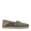 Mens Lichen Green Heritage Alpargata Espadrilles 41505 by Toms from Hurleys