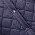 Heritage Womens Navy Collarless Border Quilted Jacket