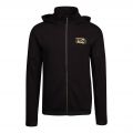 Mens Black Gold Label Hooded Zip Through Sweat Top 77462 by EA7 from Hurleys