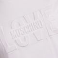 Womens White Embossed Logo S/s T Shirt 15649 by Love Moschino from Hurleys