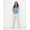 Womens Engineered Stripe Harbour Saltwash L/s T Shirt 105388 by Joules from Hurleys