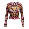 Womens Black Versailles Print Crew Knitted Jumper 83554 by Versace Jeans Couture from Hurleys