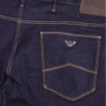 Mens Dark Blue J06 Slim Fit Jeans 55603 by Emporio Armani from Hurleys