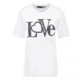 Womens Optical White Love Moschino Love S/s T Shirt 101379 by Love Moschino from Hurleys