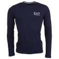 Mens Night Blue Train Core ID L/s Tee Shirt 6930 by EA7 from Hurleys