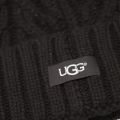 Womens Black Cable Pom Beanie Hat 32417 by UGG from Hurleys