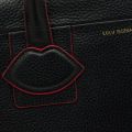 Womens Black Lyra Leather Medium Bag 66599 by Lulu Guinness from Hurleys