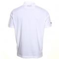 Mens White Chest Logo S/S Polo Shirt