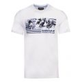 Mens White Comp S/s T Shirt 42465 by Barbour International from Hurleys