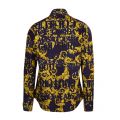 Mens Dark Blue Baroque Logo Print Slim Fit L/s Shirt 51265 by Versace Jeans Couture from Hurleys