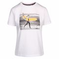 Womens White Banana Surf S/s T Shirt 40846 by PS Paul Smith from Hurleys