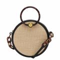 Womens Black Agneti Straw Circle Crossbody Bag 54853 by Ted Baker from Hurleys