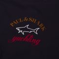 Mens Black Embroidered Logo Sweat Top 82414 by Paul And Shark from Hurleys