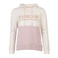 Womens Rose Quartz Goodwood Hooded Sweat Top 77860 by Barbour International from Hurleys
