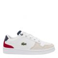 Child White/Red Masters Cup Trainers (10-1) 55693 by Lacoste from Hurleys