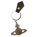 Womens Silver & Black Hammered Orb Keyring 15910 by Vivienne Westwood from Hurleys