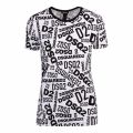 Womens Black/White Printed Logo S/s T Shirt 80070 by Dsquared2 from Hurleys