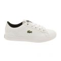Boys White & Black Lerond Trainer 7333 by Lacoste from Hurleys