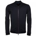 Mens Navy Massimo Jersey Bomber Sweat Top 61424 by Ted Baker from Hurleys