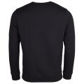 Mens Black Small Logo Crew Sweat Top 22313 by Emporio Armani from Hurleys