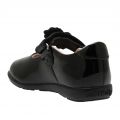 Girls Black Patent Blossom 2 Loop Unicorn G Fit Shoes (25-35)