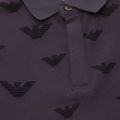 Boys Navy Flock Eagle S/s Polo Shirt 30725 by Emporio Armani from Hurleys