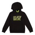 Boys Black Big Logo Hooded Sweat Top 77390 by EA7 from Hurleys
