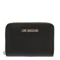 Womens Black Saffiano Small Zip Around Purse 41346 by Love Moschino from Hurleys