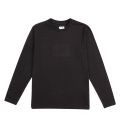 Boys Black Embroidered Patch L/s T Shirt 77669 by C.P. Company Undersixteen from Hurleys