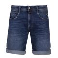 Mens Medium Blue New Anbass Denim Shorts 85482 by Replay from Hurleys