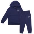 Boys Navy Core ID Hoodie Tracksuit 105519 by EA7 from Hurleys