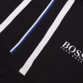 Mens Black Branded Heavy Jersey Hooded Sweat Jacket 34271 by BOSS from Hurleys