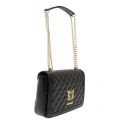 Womens Black Quilted Logo Shoulder Bag 35167 by Love Moschino from Hurleys