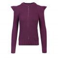 Womens Deep Purple Sunniie Engineered Sleeve Knitted Jumper 97958 by Ted Baker from Hurleys